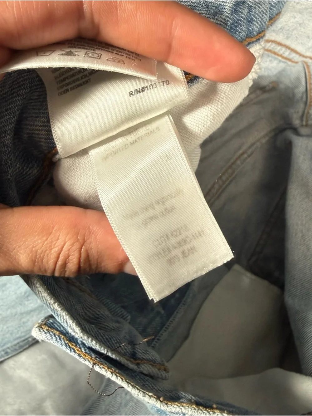 Agolde 90s Jeans Womens 28x28 (Estimated) Straight Fit High Rise Distressed - Picture 7 of 16